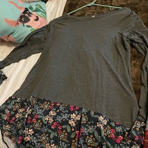 Long sleeve oversized shirt